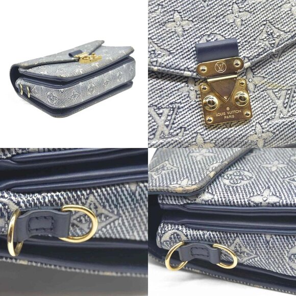 Louis Vuitton Monoglam Pochette Metis East West Blue - Picture 4 of 6